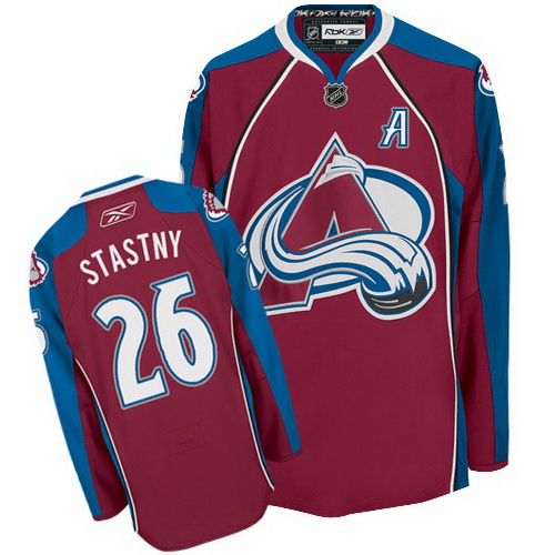 Low Cost Red NHL Colorado Avalanche 26 Paul Stastny Hockey Jersey